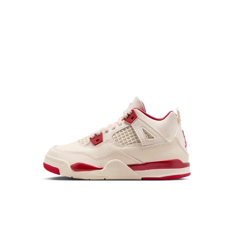 Jordan 4 Retro "Pale Ivory and Tough Red"