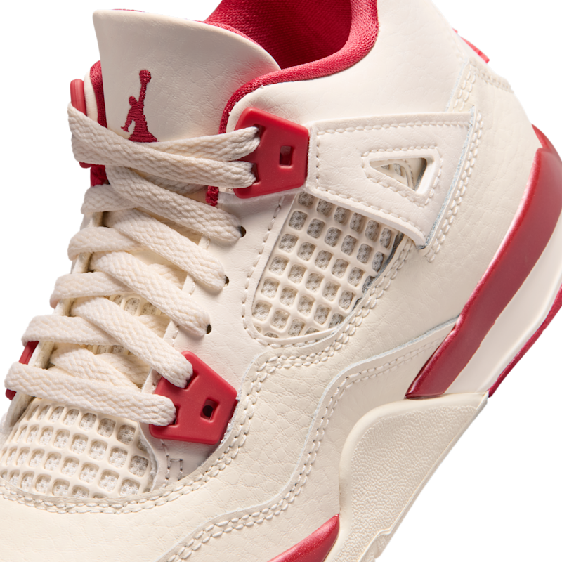 Jordan 4 Retro "Pale Ivory and Tough Red" - Imagen 7