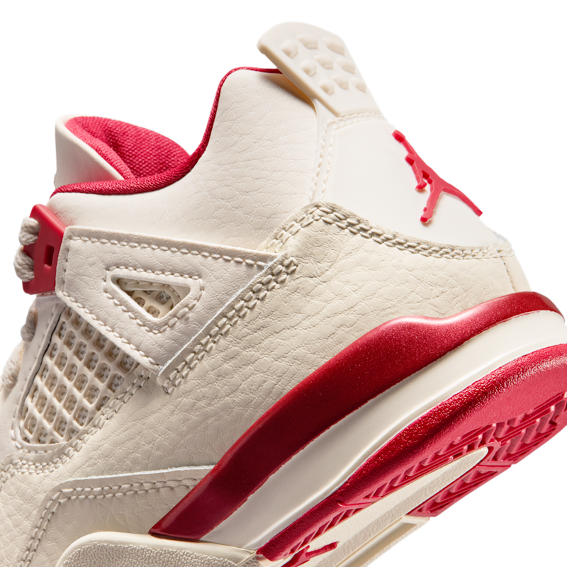 Jordan 4 Retro "Pale Ivory and Tough Red" - Imagen 8